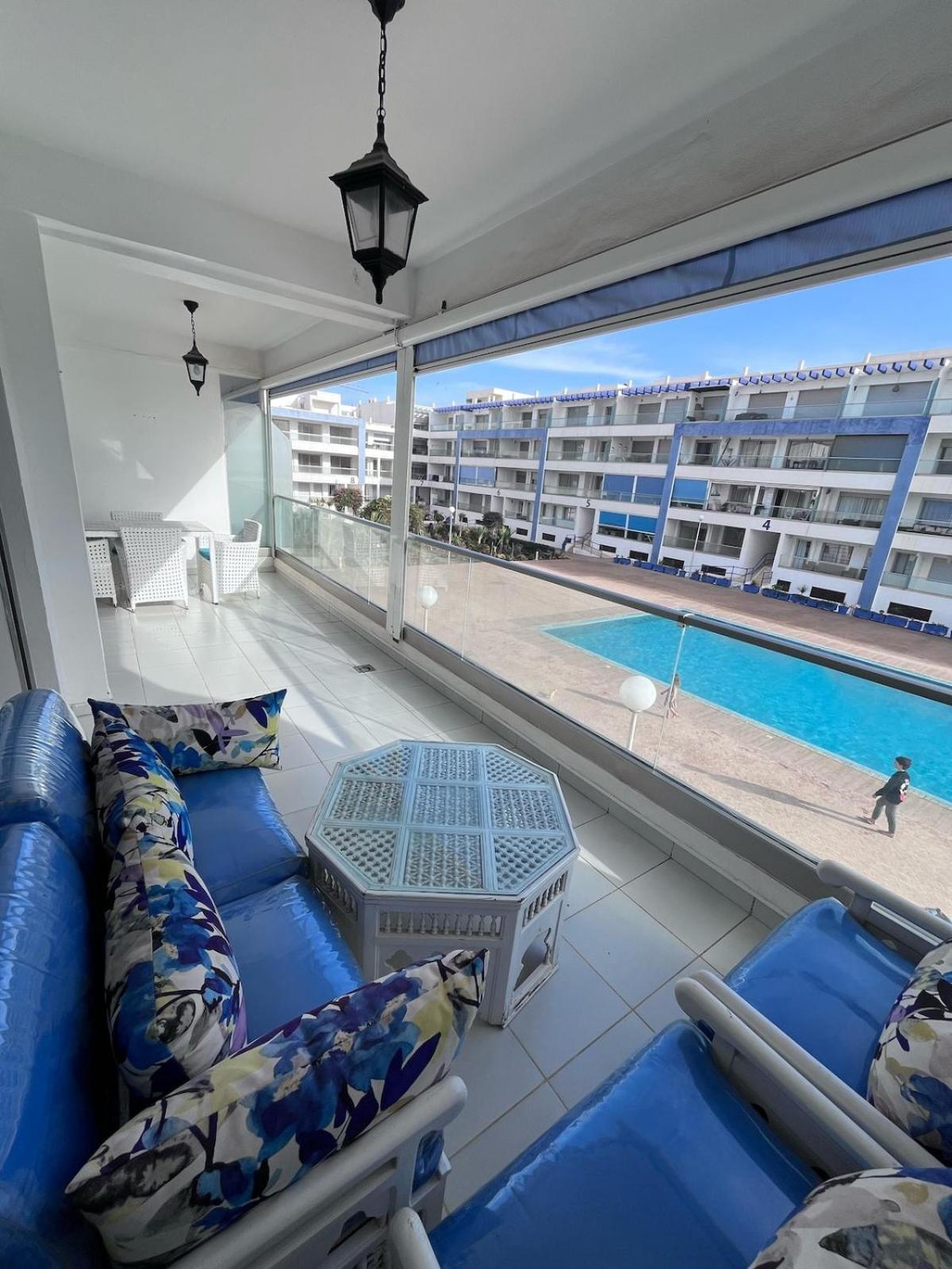 Apartment Sea View With Pool Aourir Εξωτερικό φωτογραφία