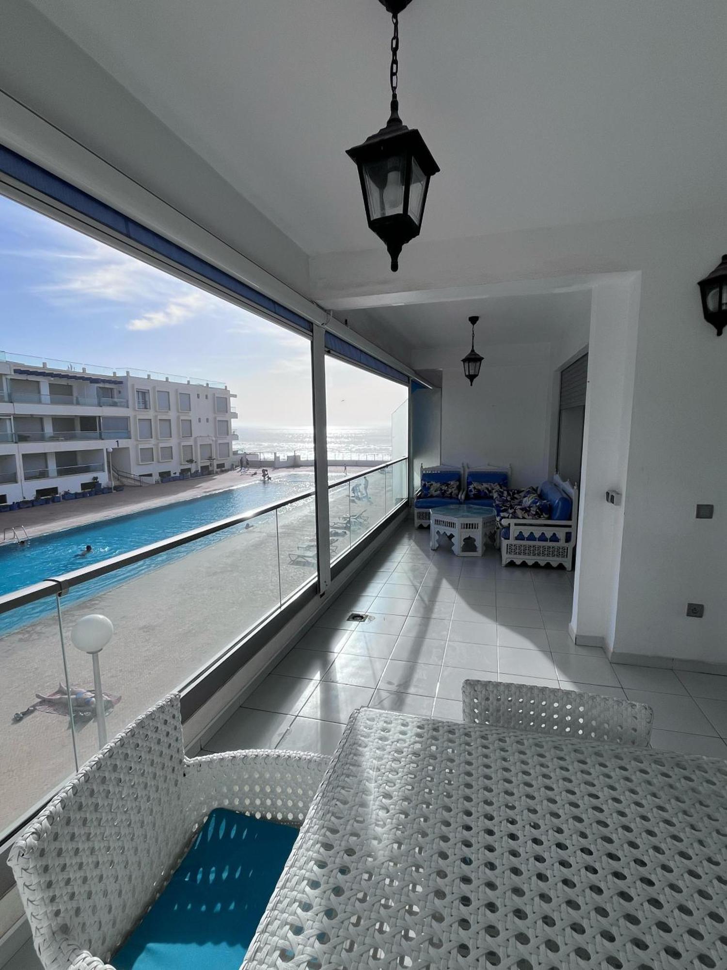 Apartment Sea View With Pool Aourir Εξωτερικό φωτογραφία